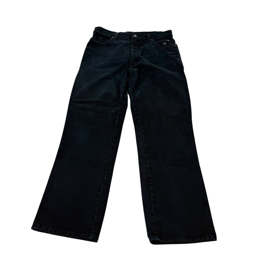 Harley Davidson Black Cotton Boot Cut 5 Pocket Jeans Women's Size 14